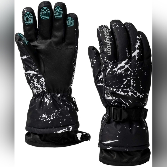 Ski Winter Unisex Adult Gloves With Zipper Pocket Waterproof Touchscreen - Picture 1 of 6